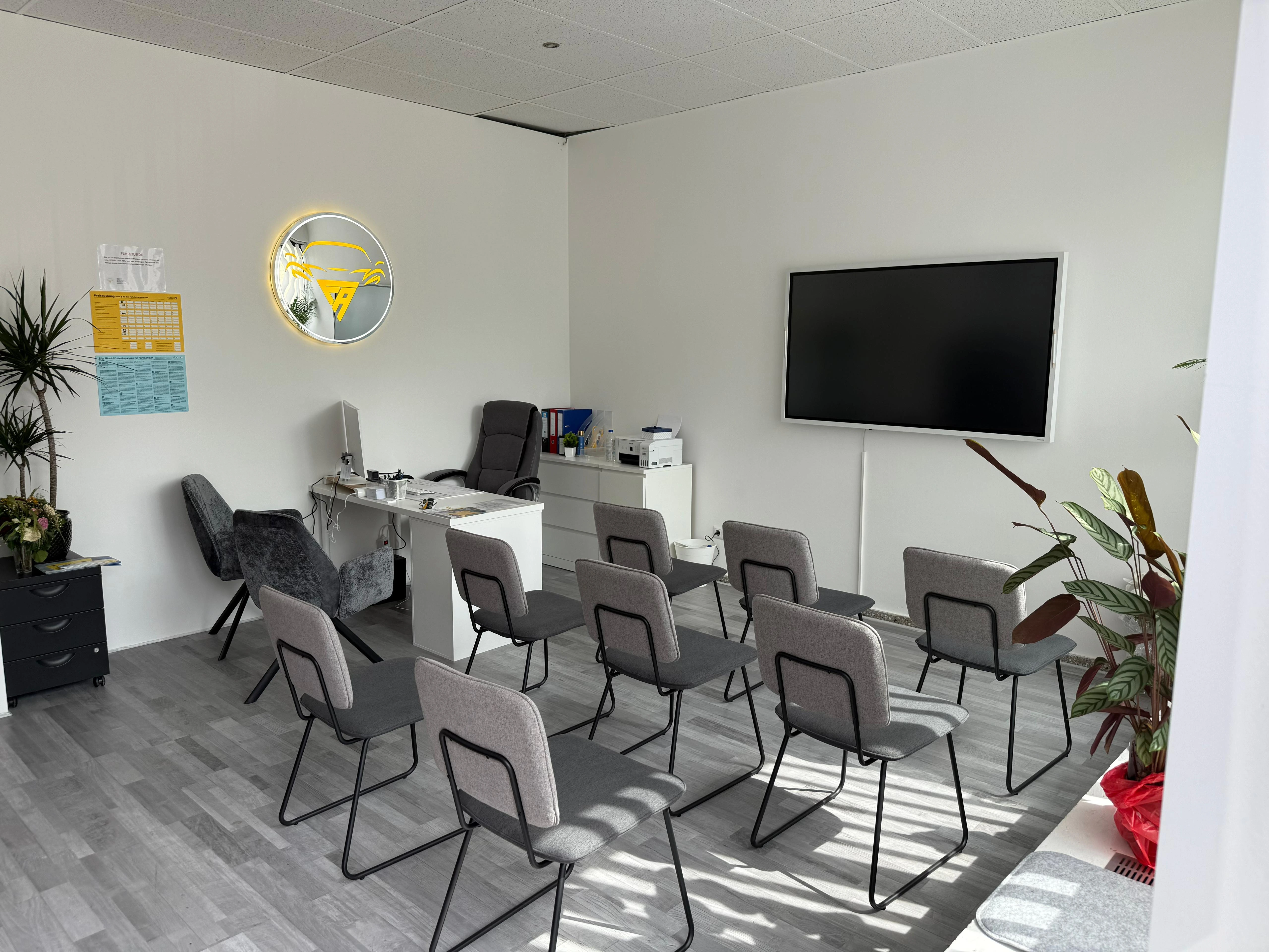 Unterrichtsraum der Fahrschule Aren in Berlin